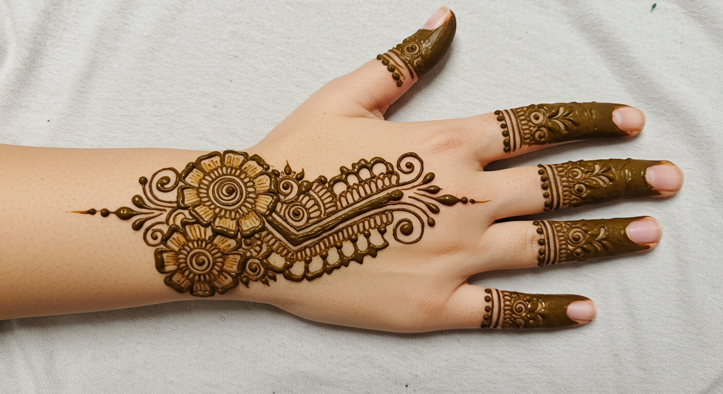 Back Hand Mehndi Design