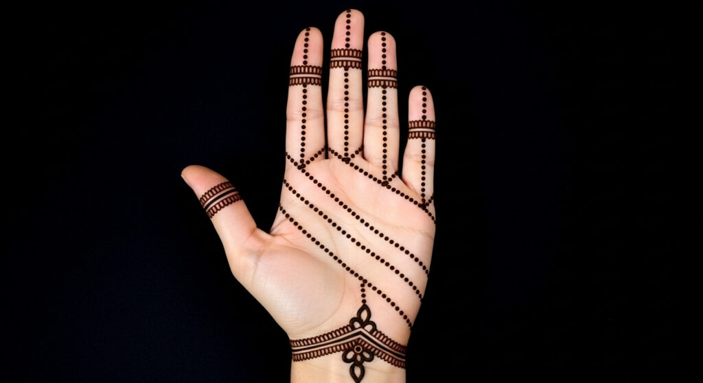 Easy Finger Mehndi Design
