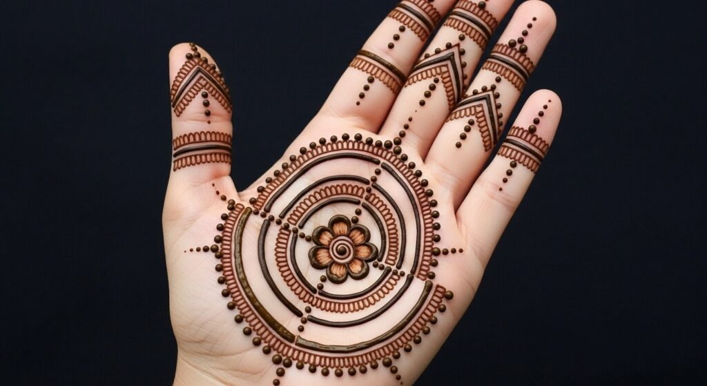Easy Finger Mehndi Design