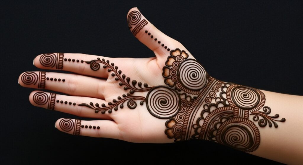 Easy Finger Mehndi Design