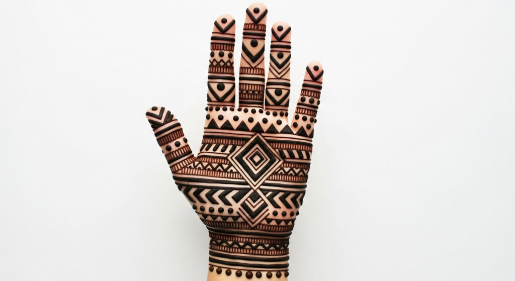 Easy Finger Mehndi Design