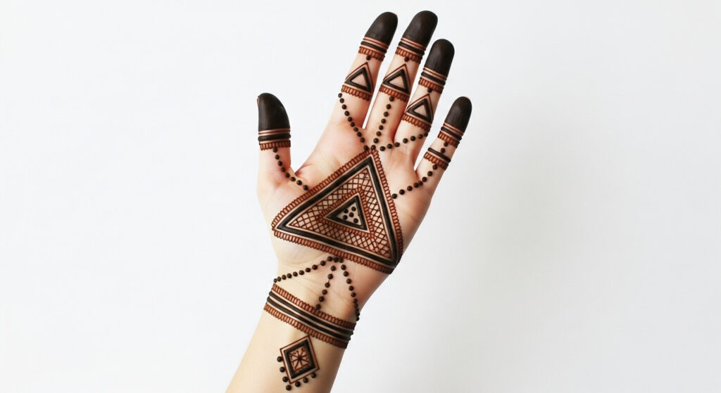 Easy Finger Mehndi Design