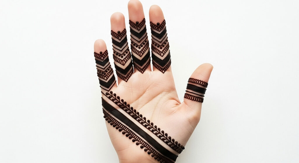 Easy Finger Mehndi Design