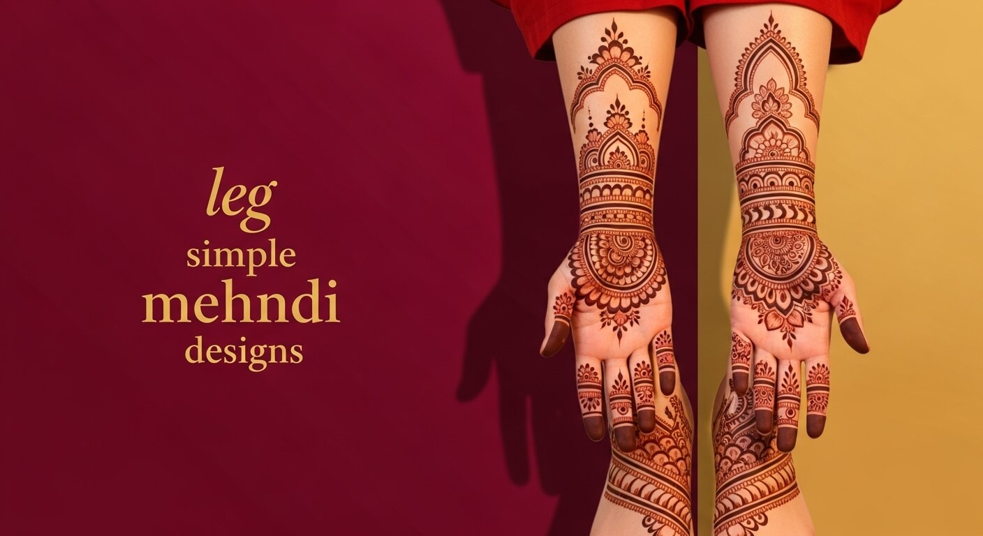 leg simple mehndi designs