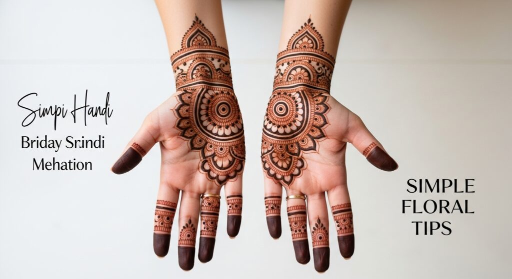 Easy Finger Mehndi Design