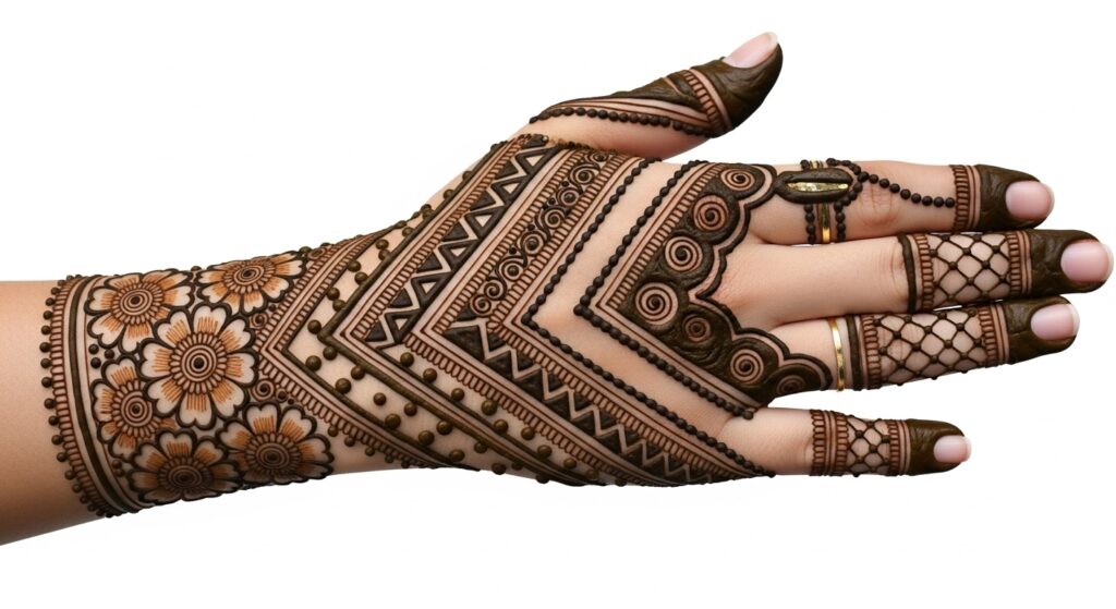 Geometric Arabic Mehndi