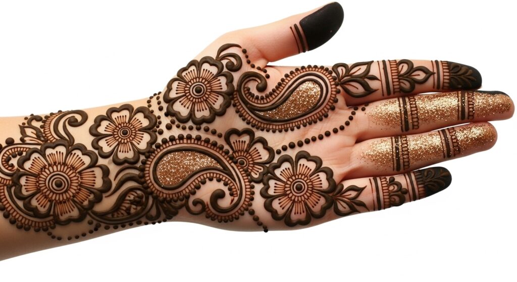 Glitter Arabic Mehndi