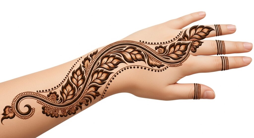 Leafy Arabic Mehndi