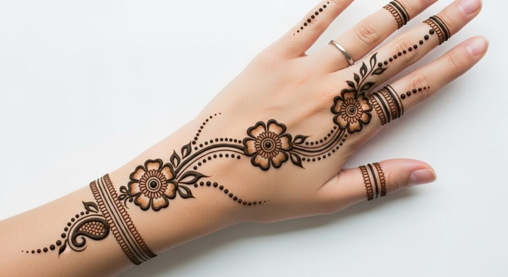 Minimalist Arabic Mehndi